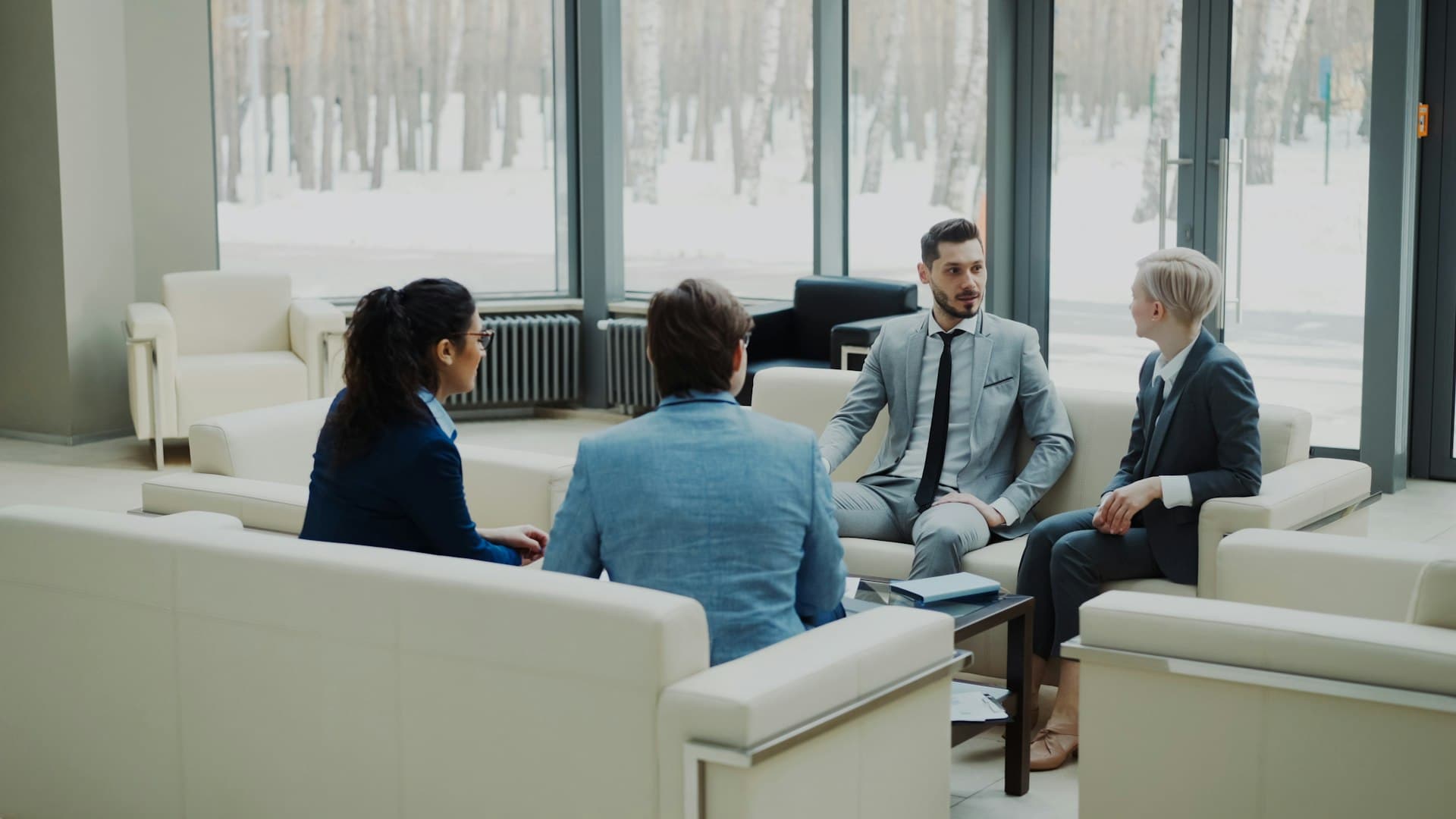 PE-backed leadership team reviewing the value-creation plan ahead of exit